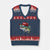 Trump Fishing V-Neck Knit Sweater Vest American Flag Bass Fish Fisherman TS10 Navy Red Print Your Wear
