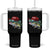 Trump Fishing Tumbler With Handle American Flag Bass Fish Fisherman TS10 One Size: 40 oz Black Print Your Wear