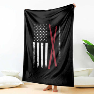 American Flag Drumsticks Throw Blanket USA Drummers Vintage Drum Sticks TS10 Print Your Wear