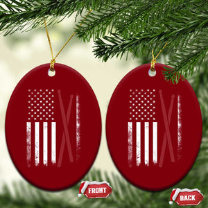 American Flag Drumsticks Ceramic Ornament USA Drummers Vintage Drum Sticks TS10 Print Your Wear