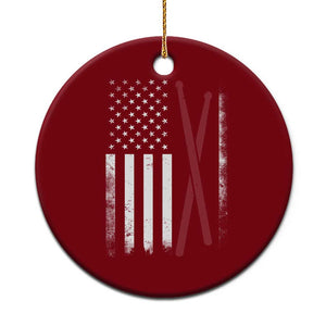 American Flag Drumsticks Ceramic Ornament USA Drummers Vintage Drum Sticks TS10 1pc Red Print Your Wear