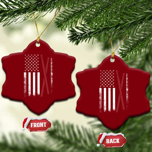 American Flag Drumsticks Ceramic Ornament USA Drummers Vintage Drum Sticks TS10 Print Your Wear