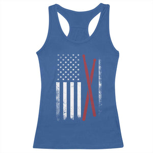 American Flag Drumsticks Racerback Tank Top USA Drummers Vintage Drum Sticks TS10 Royal Blue Print Your Wear