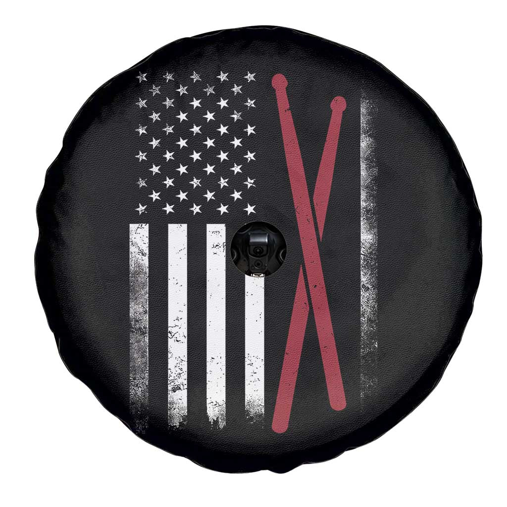 American Flag Drumsticks Spare Tire Cover USA Drummers Vintage Drum Sticks TS10 Print Your Wear