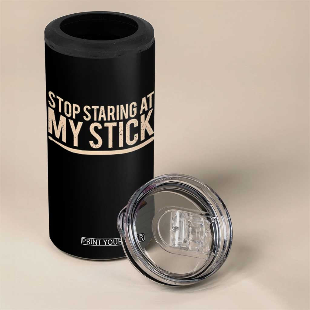 Funny Drumming 4 in 1 Can Cooler Tumbler Stop Staring At My Stick Drummer TS10 Print Your Wear