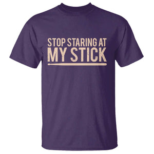 Funny Drumming T Shirt Stop Staring At My Stick Drummer TS10 Purple Print Your Wear