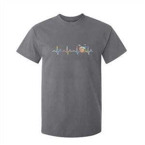 Drums Heartbeat T Shirt For Kid Drummer Percussionist Silhouette TS10 Charcoal Print Your Wear