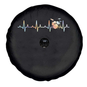 Drums Heartbeat Spare Tire Cover Drummer Percussionist Silhouette TS10 Print Your Wear