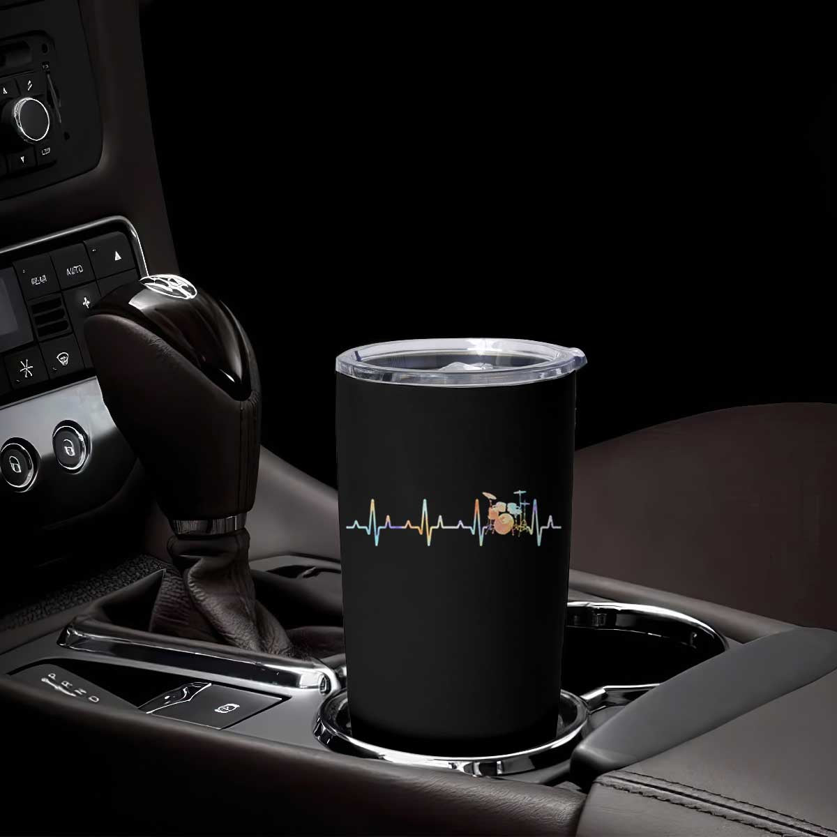 Drums Heartbeat Tumbler Cup Drummer Percussionist Silhouette TS10 Print Your Wear
