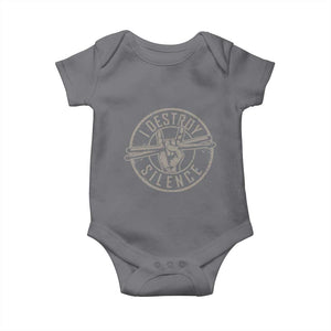 Funny Drummer Baby Onesie Musician Gift Percussion Lover TS10 Charcoal Print Your Wear