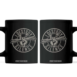Funny Drummer Coffee Mug Musician Gift Percussion Lover TS10 Black Print Your Wear
