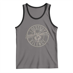 Funny Drummer Tank Top Musician Gift Percussion Lover TS10 Deep Heather Black Print Your Wear