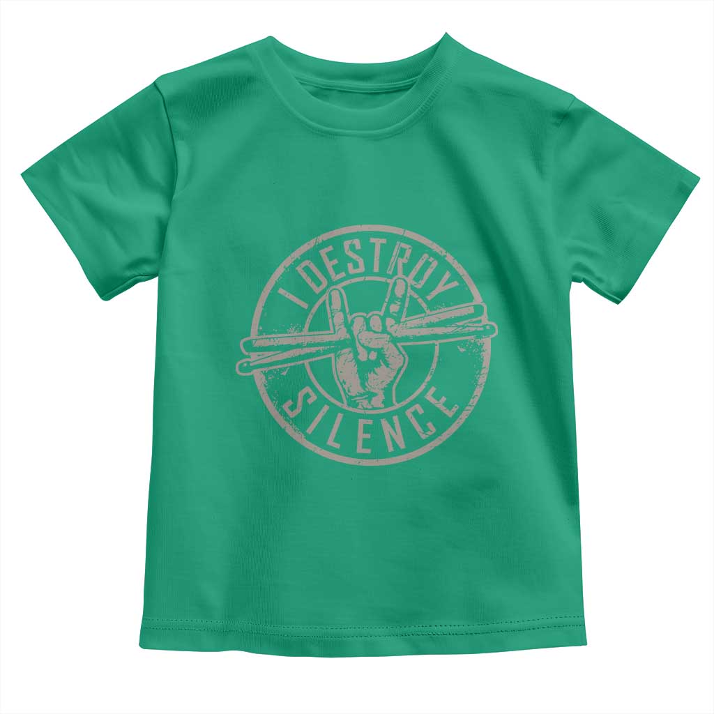 Funny Drummer Toddler T Shirt Musician Gift Percussion Lover TS10 Irish Green Print Your Wear