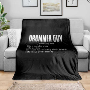Funny Drummer Guy Throw Blanket Definition Vintage Drums Drumming TS10 Print Your Wear