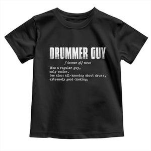 Funny Drummer Guy Toddler T Shirt Definition Vintage Drums Drumming TS10 Black Print Your Wear