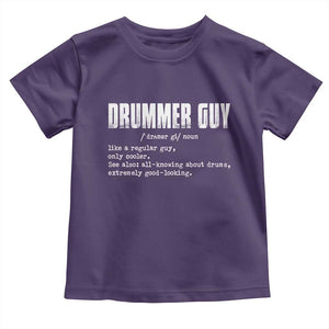 Funny Drummer Guy Toddler T Shirt Definition Vintage Drums Drumming TS10 Purple Print Your Wear
