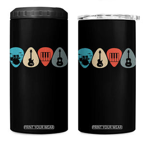 Guitar Pick 4 in 1 Can Cooler Tumbler Retro Music Instrument TS10 One Size: 16 oz Black Print Your Wear