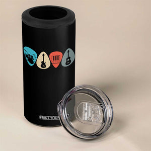 Guitar Pick 4 in 1 Can Cooler Tumbler Retro Music Instrument TS10 Print Your Wear
