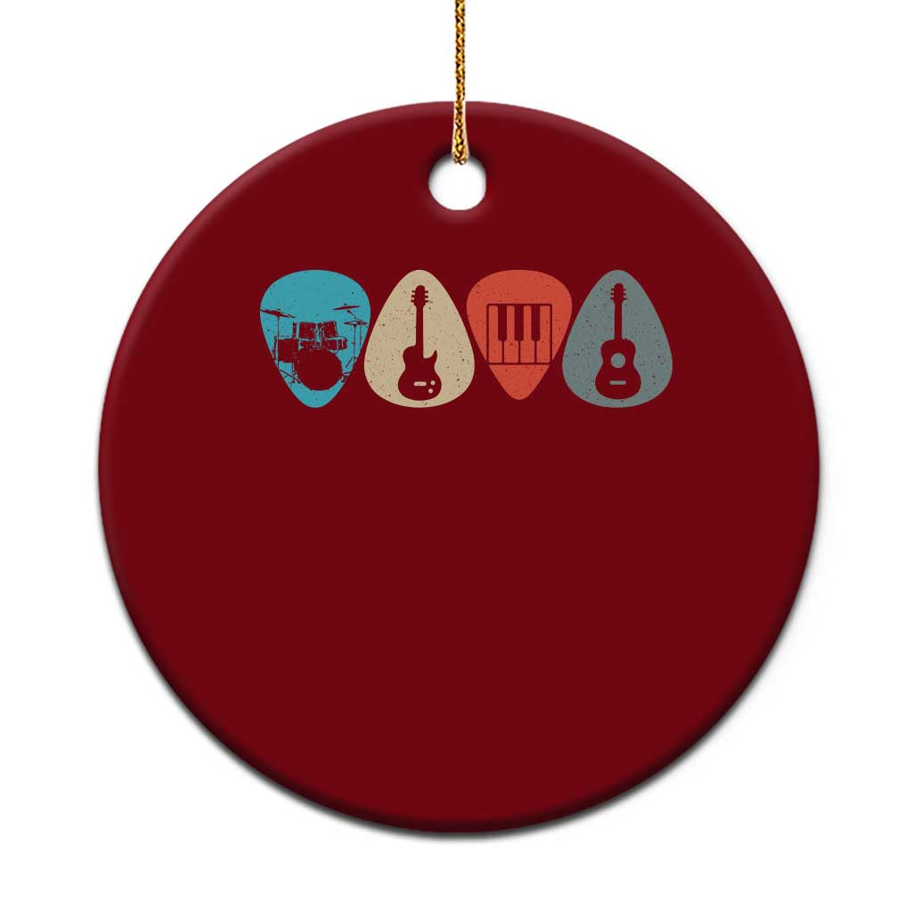 Guitar Pick Ceramic Ornament Retro Music Instrument TS10 1pc Red Print Your Wear