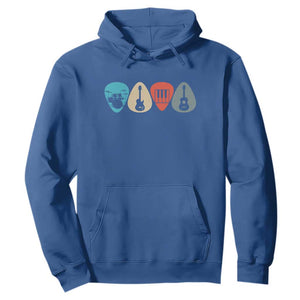 Guitar Pick Hoodie Retro Music Instrument TS10 Royal Blue Print Your Wear