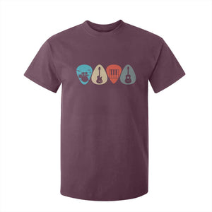 Guitar Pick T Shirt For Kid Retro Music Instrument TS10 Maroon Print Your Wear