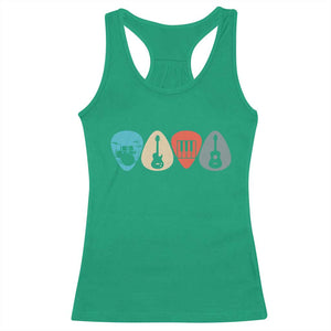 Guitar Pick Racerback Tank Top Retro Music Instrument TS10 Irish Green Print Your Wear