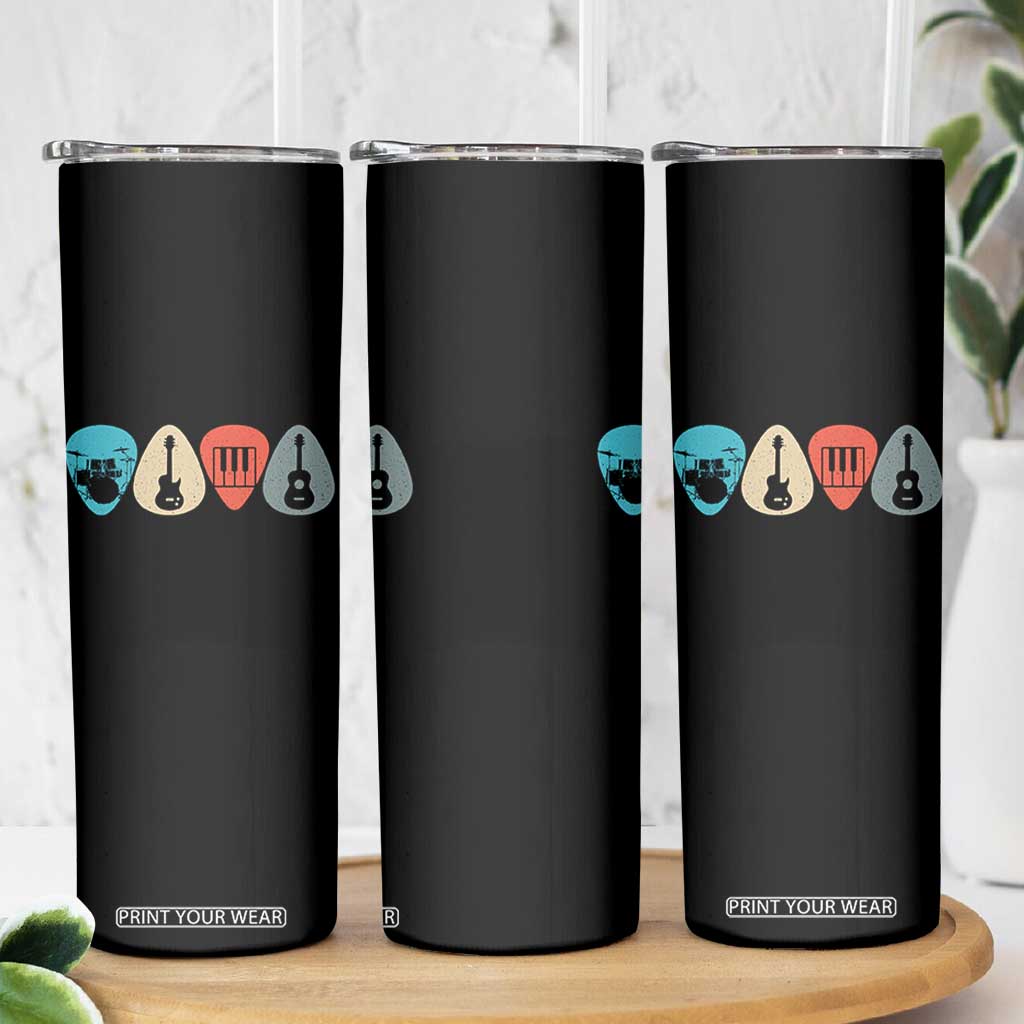 Guitar Pick Skinny Tumbler Retro Music Instrument TS10 Print Your Wear