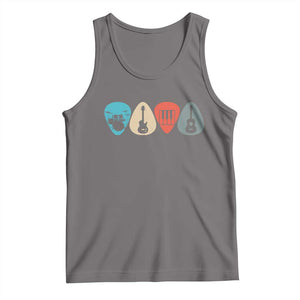 Guitar Pick Tank Top Retro Music Instrument TS10 Deep Heather Print Your Wear