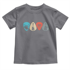 Guitar Pick Toddler T Shirt Retro Music Instrument TS10 Charcoal Print Your Wear