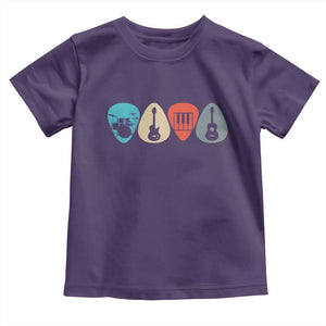 Guitar Pick Toddler T Shirt Retro Music Instrument TS10 Purple Print Your Wear