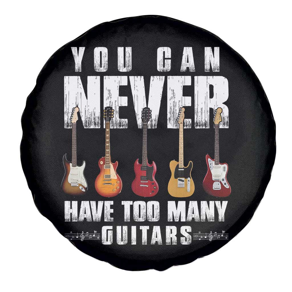 Funny Guitarist Spare Tire Cover You Can Never Have Too Many Guitars Music Life TS10 Print Your Wear