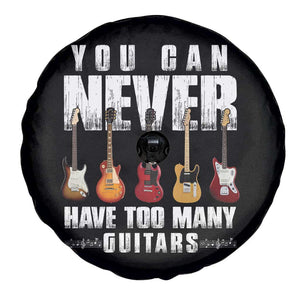 Funny Guitarist Spare Tire Cover You Can Never Have Too Many Guitars Music Life TS10 Print Your Wear