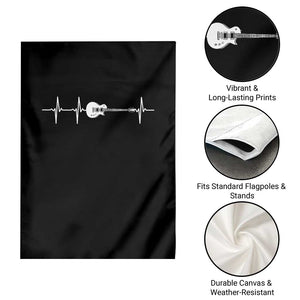 Guitar Heartbeat Garden Flag Funny Guitarist Guitars Music Lovers TS10 Print Your Wear