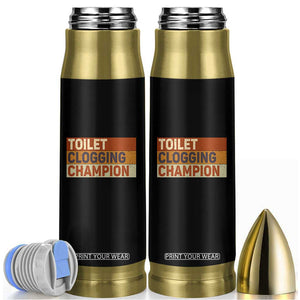 Toilet Clogging Champion Bullet Tumbler TS10 Black Print Your Wear