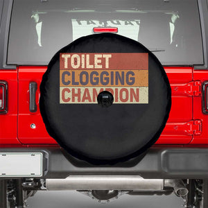 Toilet Clogging Champion Spare Tire Cover TS10 Black Print Your Wear