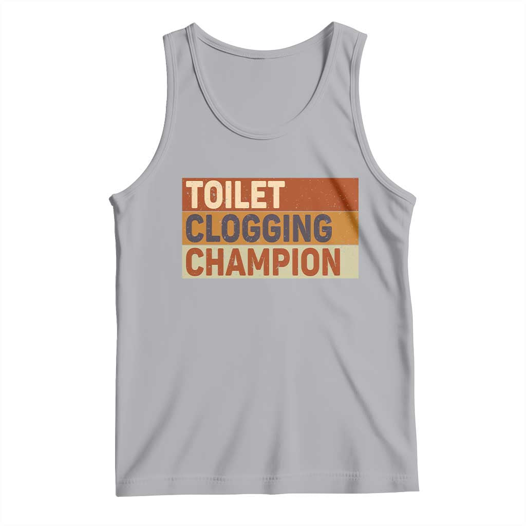 Toilet Clogging Champion Tank Top TS10 Athletic Heather Print Your Wear