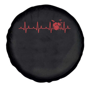 Drums Heartbeat Spare Tire Cover Drummer Percussionist TS10 Print Your Wear