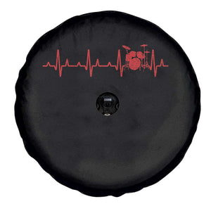 Drums Heartbeat Spare Tire Cover Drummer Percussionist TS10 Print Your Wear