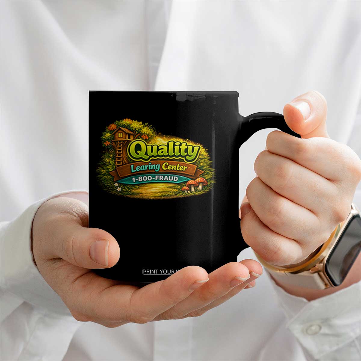 Quality Learing Center Coffee Mug Funny Childcare Day Care TS10 Print Your Wear