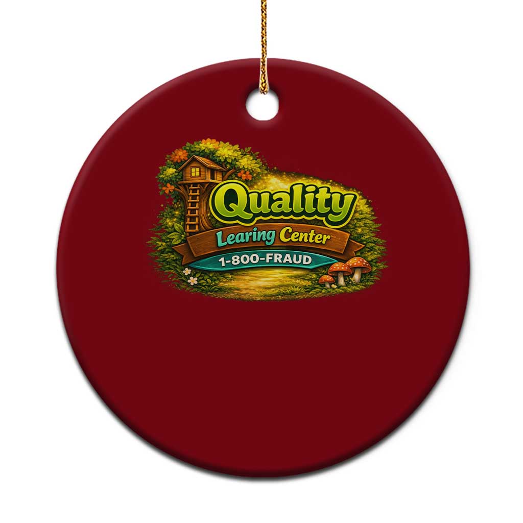 Minnesota Learing Center Ceramic Ornament Funny Childcare Day Care TS10 1pc Red Print Your Wear