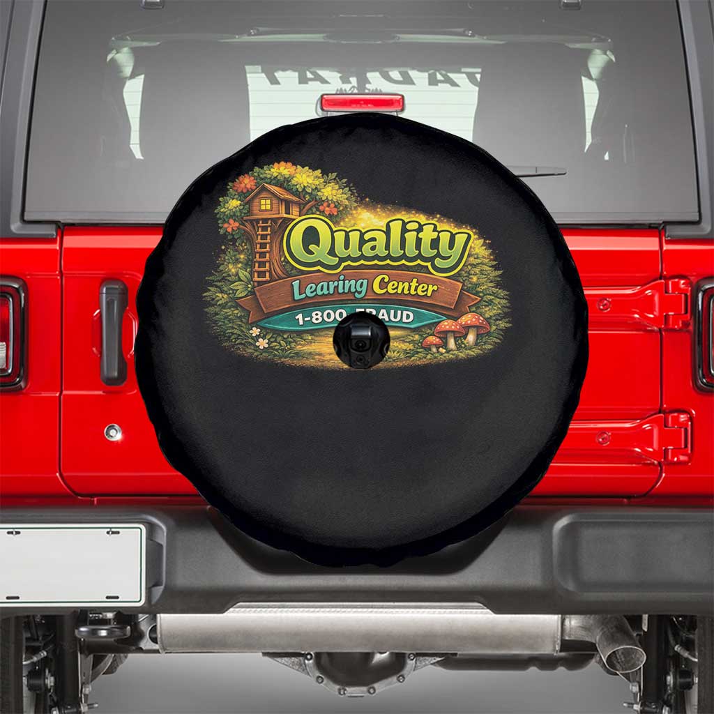 Quality Learing Center Spare Tire Cover Funny Childcare Day Care TS10 Black Print Your Wear