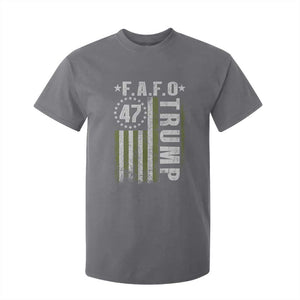 Funny Fafo T Shirt For Kid President 47 FDT American Flag TS10 Charcoal Print Your Wear