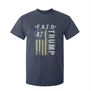 Funny Fafo T Shirt For Kid President 47 FDT American Flag TS10 Navy Print Your Wear