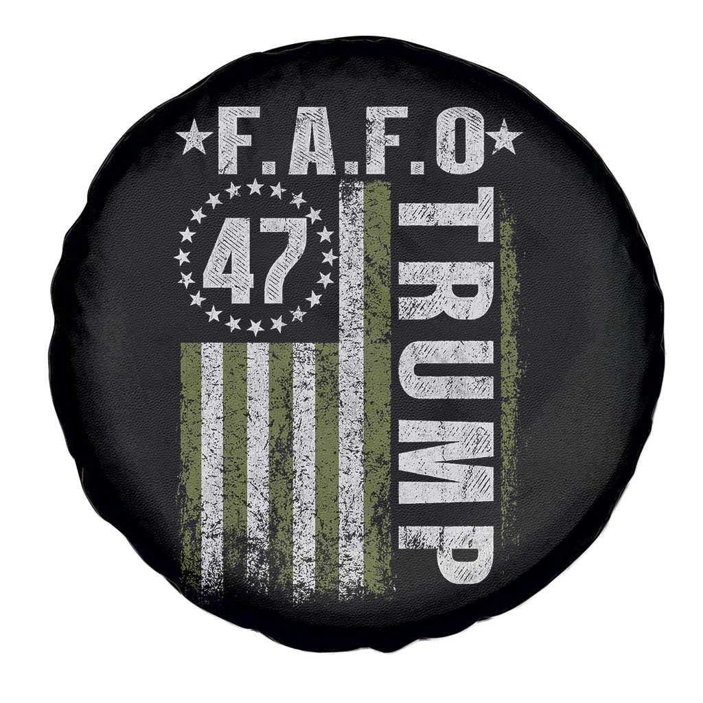 Funny Fafo Spare Tire Cover President 47 FDT American Flag TS10 Print Your Wear