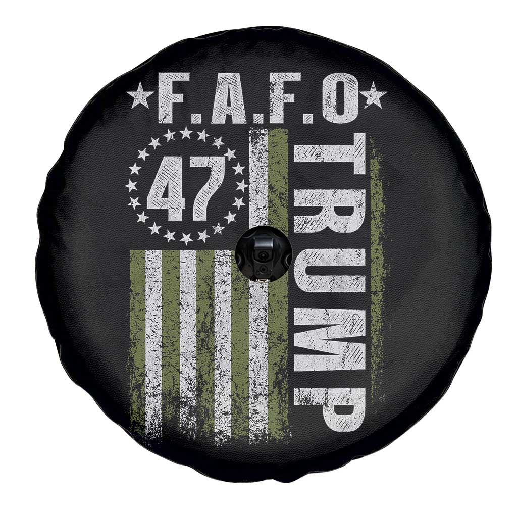 Funny Fafo Spare Tire Cover President 47 FDT American Flag TS10 Print Your Wear