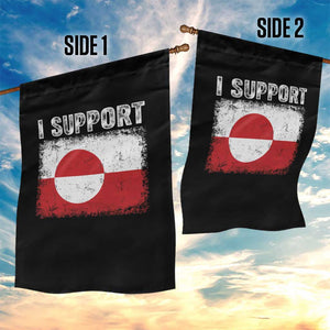 I Support Greenland Garden Flag Grunge Flag TS10 Print Your Wear