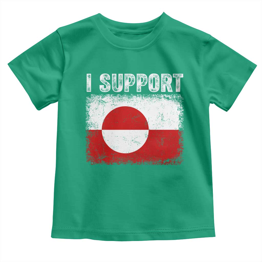 I Support Greenland Toddler T Shirt Grunge Flag TS10 Irish Green Print Your Wear