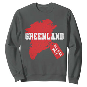 Greenland Not For Sale Sweatshirt Vintage Funny FDT Trump TS10 Dark Heather Print Your Wear