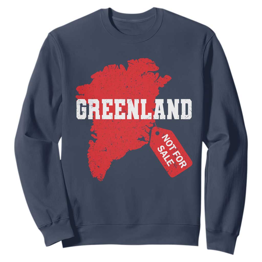 Greenland Not For Sale Sweatshirt Vintage Funny FDT Trump TS10 Navy Print Your Wear