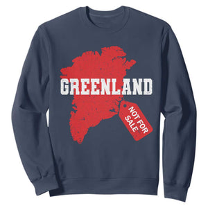 Greenland Not For Sale Sweatshirt Vintage Funny FDT Trump TS10 Navy Print Your Wear